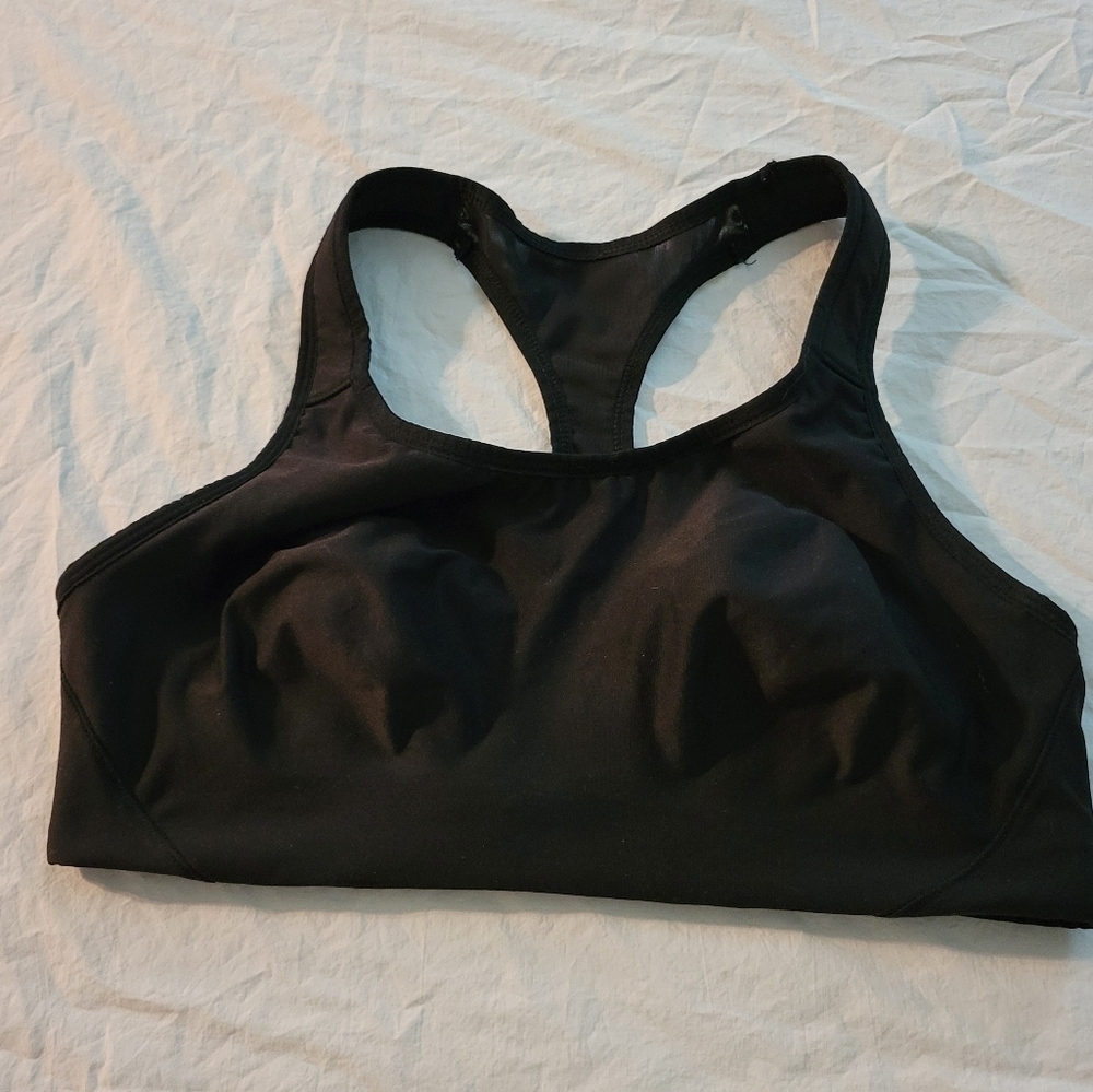 Avia Womens XL Black Racerback Sports Bra